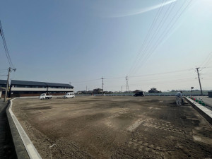 柳川市三橋町蒲船津、新築一戸建ての前面道路を含む現地写真画像です