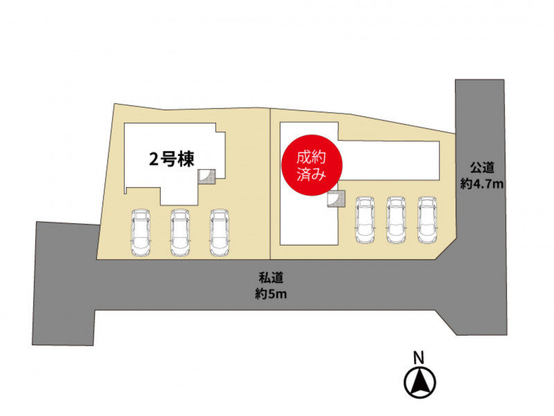 柳川市三橋町蒲船津、新築一戸建ての画像です