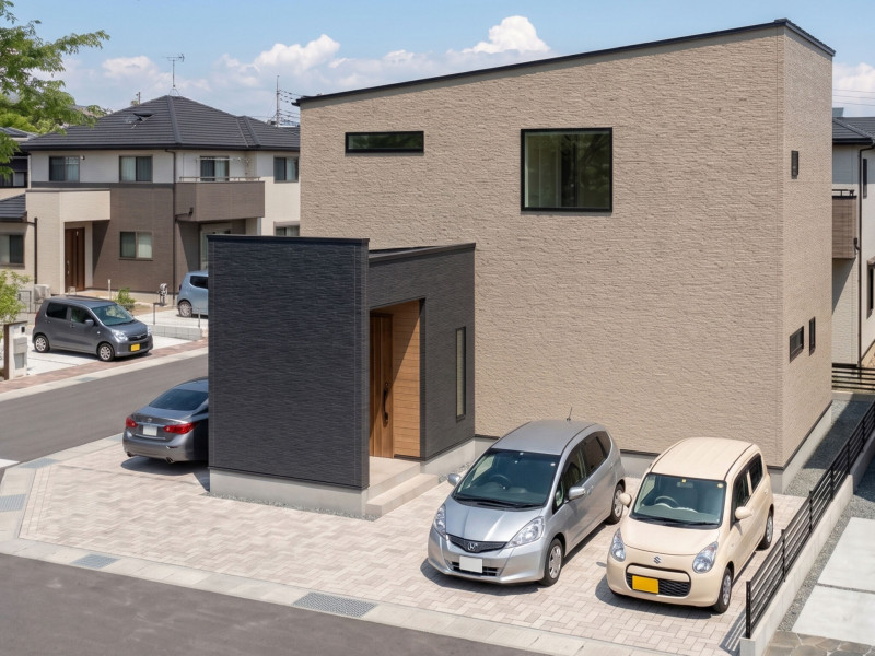 神埼郡吉野ヶ里町豆田、新築一戸建ての完成予想図（外観）画像です