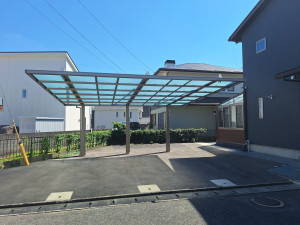 久留米市梅満町、中古一戸建ての駐車場画像です