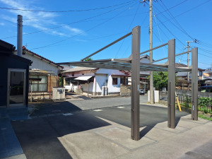 久留米市梅満町、中古一戸建ての駐車場画像です