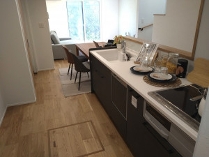 筑紫野市原田、新築一戸建てのキッチン画像です