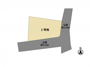 福岡市南区若久、土地の間取り画像です