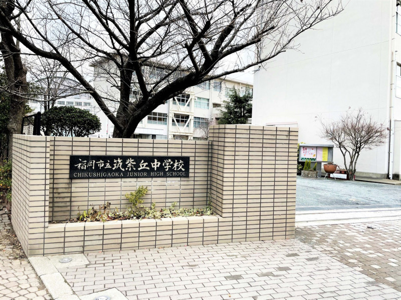 福岡市南区若久、土地の中学校画像です