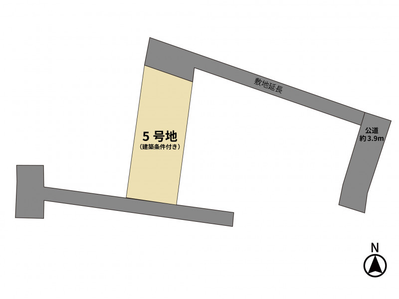 福岡市南区若久、土地の間取り画像です