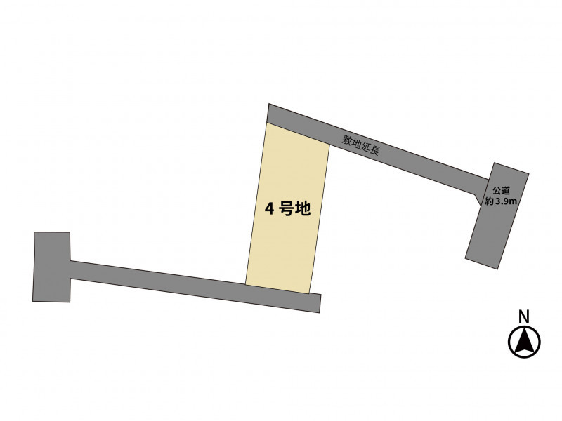 福岡市南区若久、土地の間取り画像です