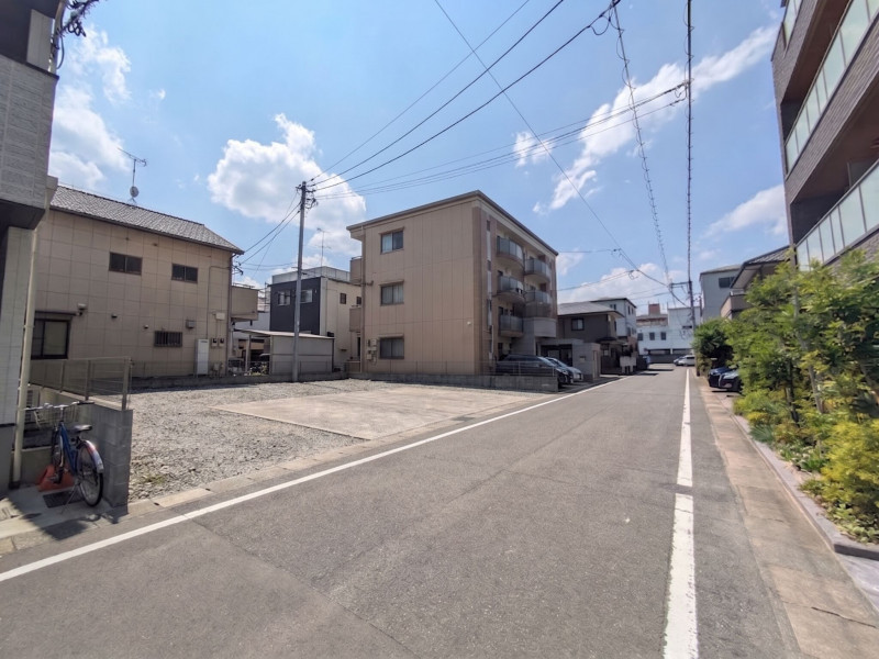 福岡市西区姪浜駅南、土地の前面道路を含む現地写真画像です