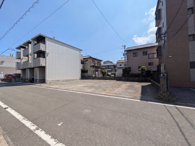 福岡市西区姪浜駅南、土地の前面道路を含む現地写真画像です