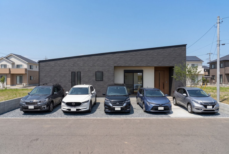 八女市吉田、新築一戸建ての完成予想図（外観）画像です