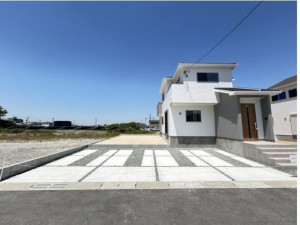 柳川市筑紫町、新築一戸建ての外観画像です
