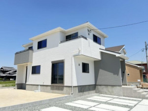 柳川市筑紫町、新築一戸建ての外観画像です
