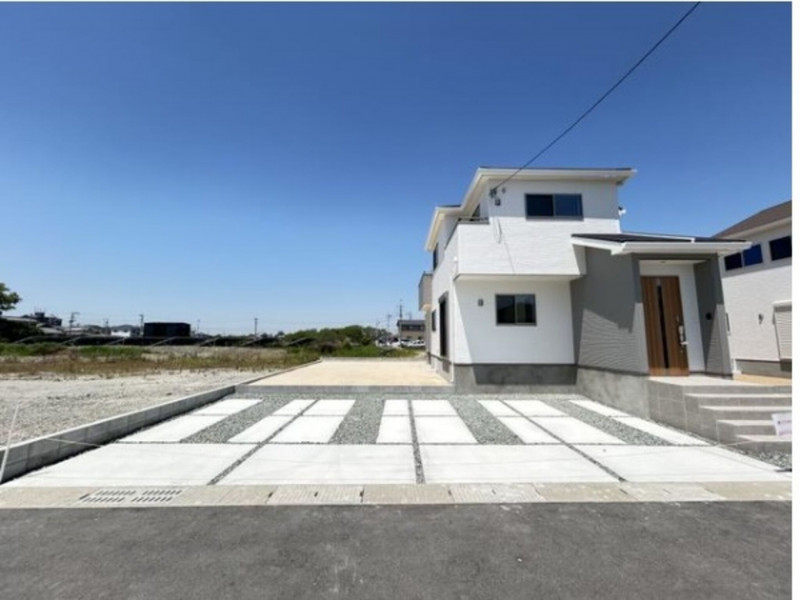 柳川市筑紫町、新築一戸建ての外観画像です