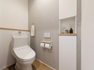 八女市吉田、新築一戸建てのトイレ画像です