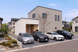 八女市吉田、新築一戸建ての完成予想図（外観）画像です