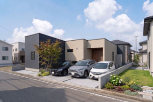 八女市吉田、新築一戸建ての完成予想図（外観）画像です