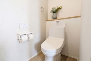 八女市吉田、新築一戸建てのトイレ画像です