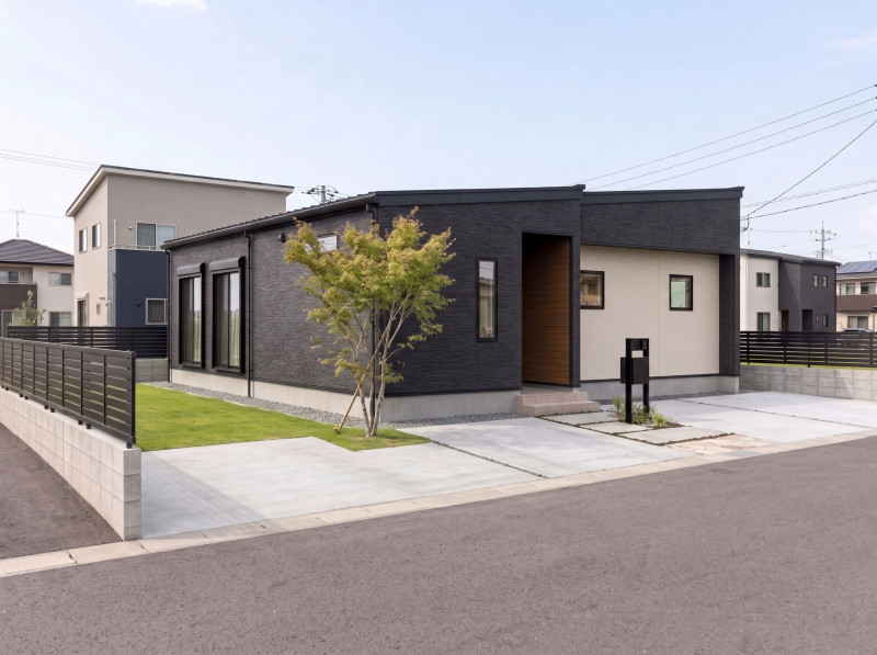 那珂川市王塚台、新築一戸建ての完成予想図（外観）画像です