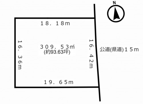 刈谷市新富町１丁目、土地の間取り画像です