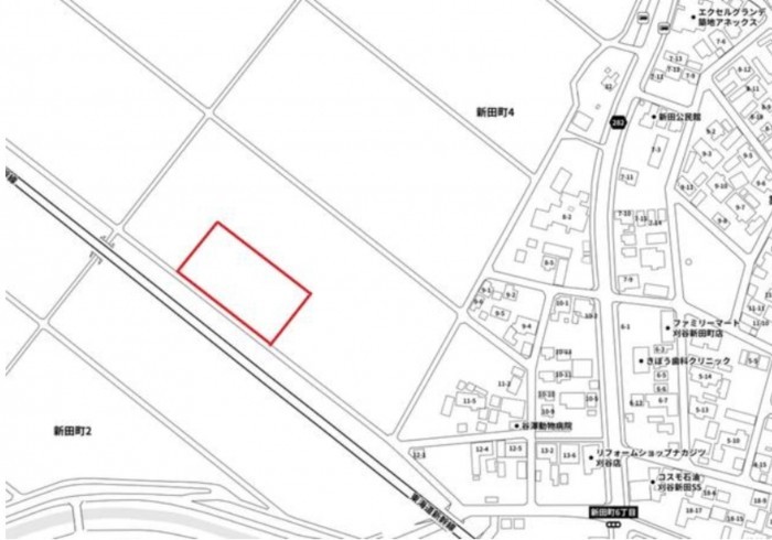 刈谷市新田町３丁目の土地の画像です