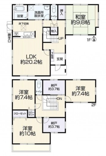 知立市八ツ田町２丁目の一戸建ての画像です