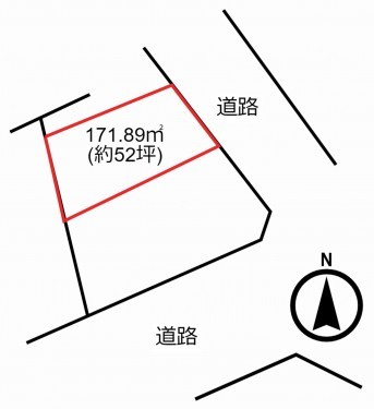 知立市広見３丁目、土地の間取り画像です