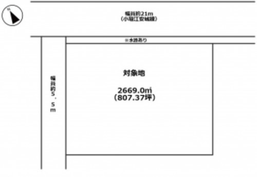 刈谷市小垣江町高根、土地の間取り画像です