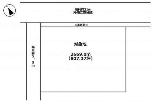 刈谷市小垣江町高根、土地の間取り画像です