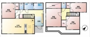 知立市上重原１丁目の一戸建ての画像です