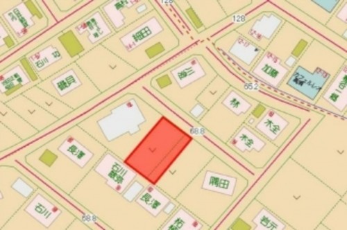 刈谷市小垣江町己改、土地の地図画像です