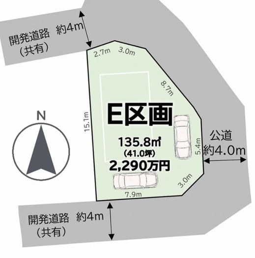 刈谷市高須町乾の土地の画像です