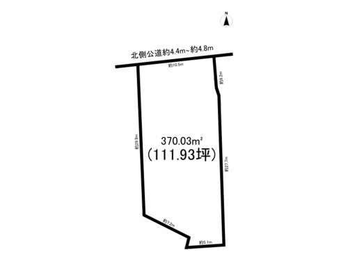 知立市中山町東狭間、土地の間取り画像です