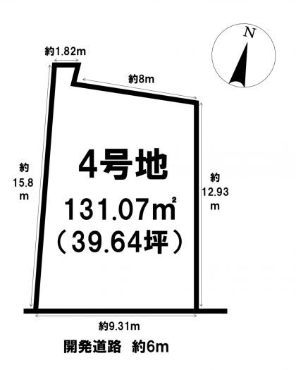 刈谷市高津波町５丁目の土地の画像です