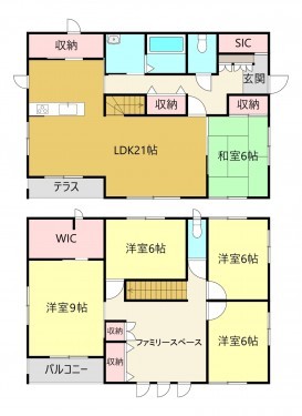 刈谷市井ケ谷町池之浦、一戸建ての間取り画像です