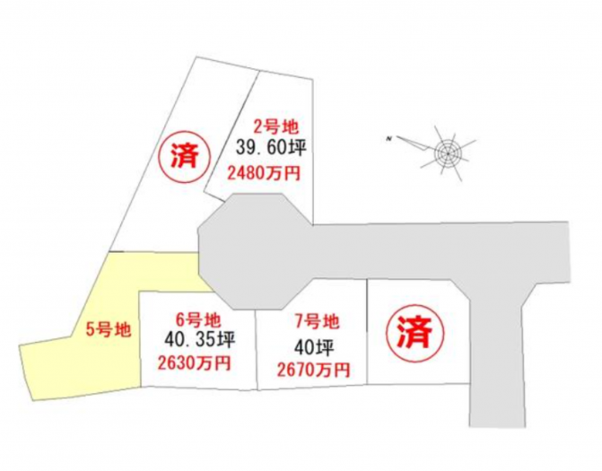 刈谷市高津波町５丁目の土地の画像です