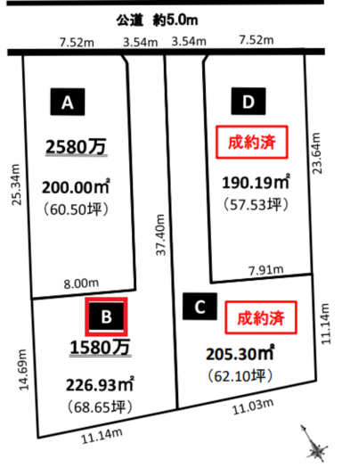 刈谷市東境町住吉の土地の画像です