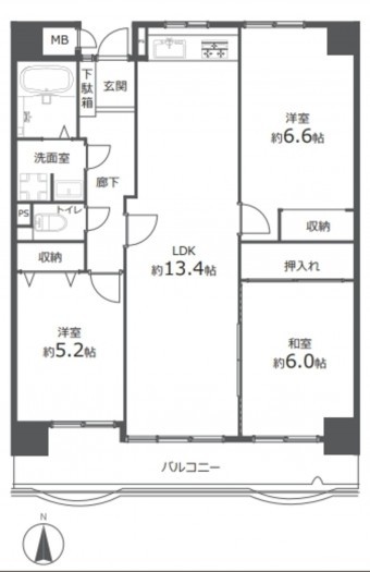 刈谷市中手町４丁目のマンションの画像です