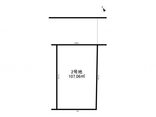 刈谷市野田町西田、土地の間取り画像です