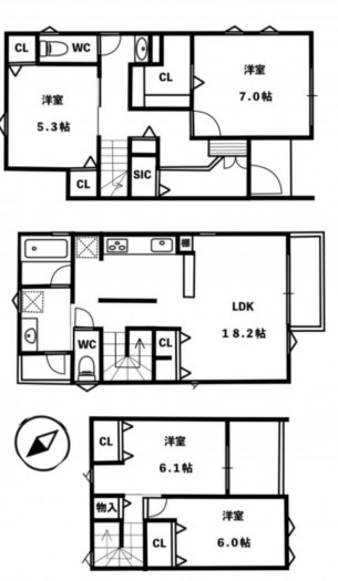 刈谷市野田町北菰神の一戸建ての画像です