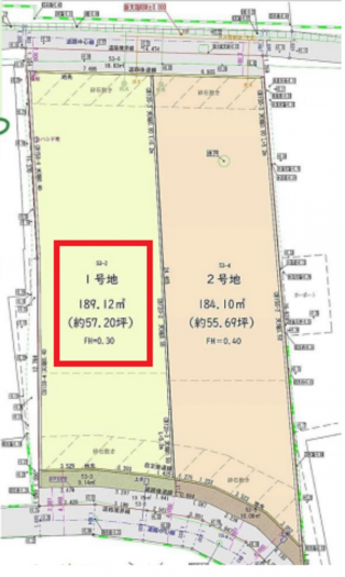 刈谷市井ケ谷町中ノ嶋の土地の画像です