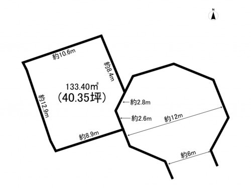 刈谷市高津波町５丁目、土地の間取り画像です