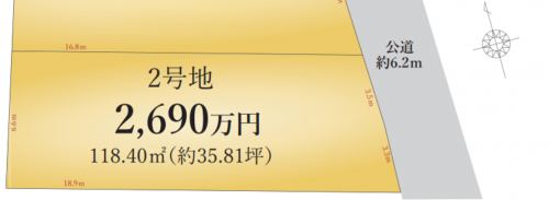 刈谷市熊野町４丁目、土地の間取り画像です
