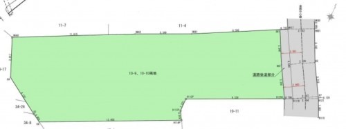 知立市西町新川、土地の間取り画像です