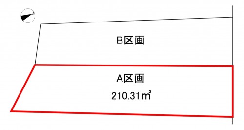 刈谷市小垣江町東中根、土地の間取り画像です