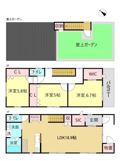 刈谷市築地町５丁目の一戸建ての画像です