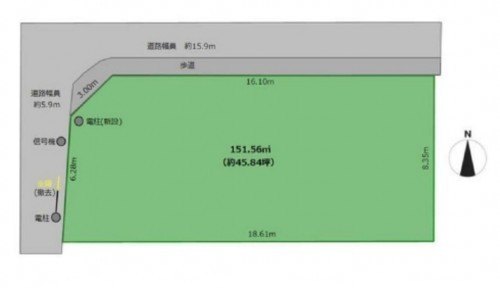 刈谷市富士見町４丁目、土地の間取り画像です