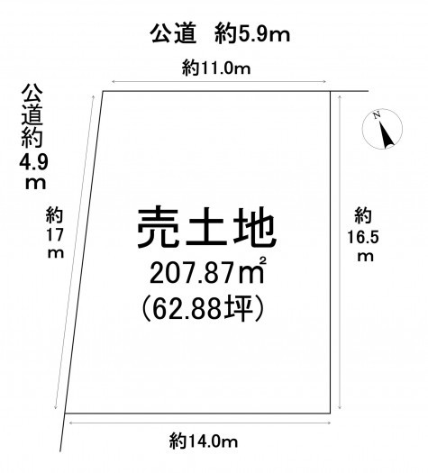 刈谷市野田町西屋敷の土地の画像です