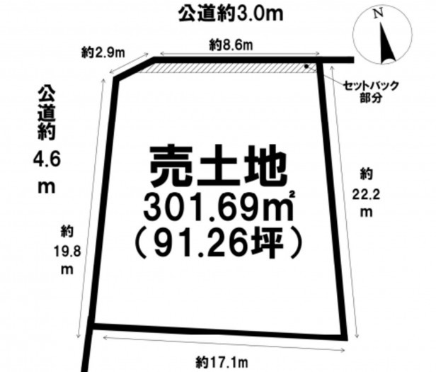 刈谷市一里山町南大根の土地の画像です