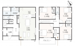 知立市牛田１丁目の一戸建ての画像です