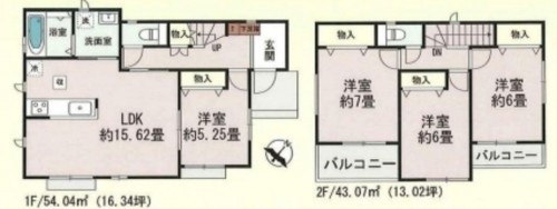 刈谷市荒井町２丁目、一戸建ての間取り画像です
