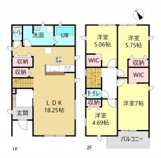 知立市牛田１丁目の一戸建ての画像です